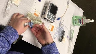 Preparing IV Medication Using Mini Bag Plus System [upl. by Aneev]