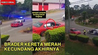 AKSI KEJAR MENGEJAR MPV P0LlS DENGAN KERETA MERAH DI BATU PAHAT JOHOR [upl. by Judi368]