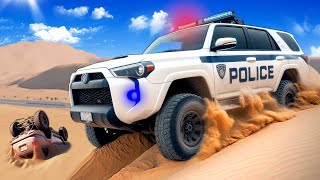 POLICE CHASE IN SAND DUNES BeamNG [upl. by Ahtela689]