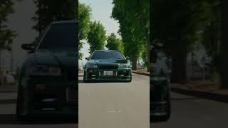 Stututu😮‍💨r34 gtr skyline fakesound nissan r34gtr r34skyline jdmcars jdm [upl. by Osnofedli]