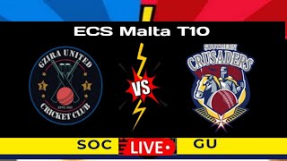 GU vs SOC 103rd Match ECS Malta 2024 l Live Cricket Today l NO Commentary [upl. by Jacques]