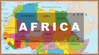 Map of Africa Countries amp Capitals with Photos and National Flags Learn Geography 03 [upl. by Nayr122]