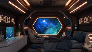 Starship Sleeping Quarters 🛸 Relaxing 10H Space Travel  Spaceship Ambience Deep Bass For Sleep [upl. by Mumford]