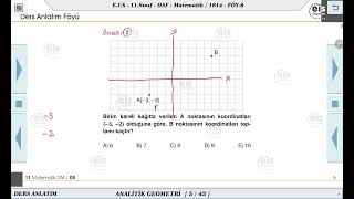 11 Sınıf Matematik  Analitik Geometri  1 📏 [upl. by Adel728]