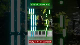 Exaited  Dziś Ci to powiem 🎹 Piano Tutorial 🔥 Nuty shorts [upl. by Alahs]