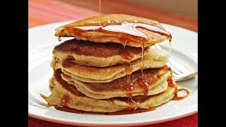 Apple and Cinnamon Pancakes with Maple Syrup  Pancake Day Special  Quarantine [upl. by Mariejeanne]