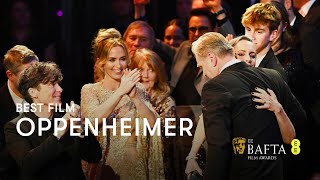 Oppenheimer wins Best Film  EE BAFTA Film Awards 2024 [upl. by Atiekal]