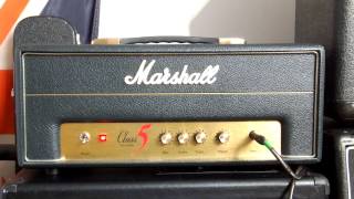 Marshall Class5 Head 5W tube amplifier demo Msm Wokrshop [upl. by Tonneson]