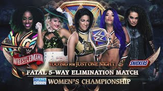 WWE 2k20 Gameplay Bayley Vs Sasha Banks Vs Lacey Evans Vs Naomi Vs Tamina  Wrestlemania 36 [upl. by Ahsekel]