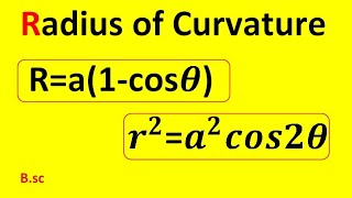 Radius of curvature  lemniscate  cardioid  Bsc  Btech [upl. by Ahsocin]