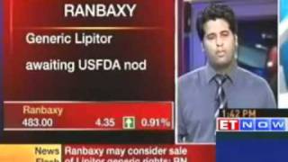 Ranbaxy may consider sale of Lipitor generic rights [upl. by Bertold85]