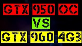 Разогнанная GTX 950 VS GTX 960 [upl. by Arvie]