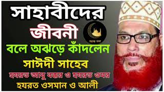 সাহাবীদের জীবনী  হযরত ওমর রঃ জীবনী  abu bokkor jiboni  Allama delowar hossain saidi waz [upl. by Marianne]