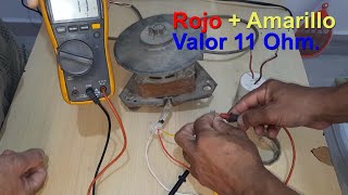 APRENDAMOS JUNTOS  Conexión de motor de lavadora 3 cables con capacitor [upl. by Asiruam]