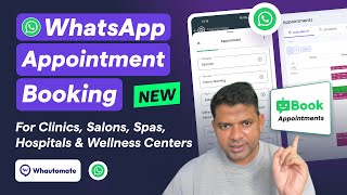 Automate Appointment Bookings on WhatsApp  Clinics Salons Spas Hospitals amp Wellness Centers [upl. by Laemaj]