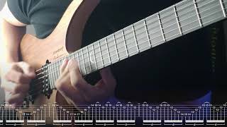 Altitudes  Jason Becker  Sweep Arpeggio SCREEN TABS [upl. by Anirok]