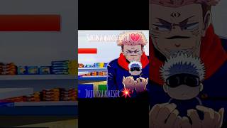 Sunuka x gojo ☠️ anime jujutsukaisen sukuna edit animeedit jujutsukaisenedit gojo jjk wee [upl. by Hoi]