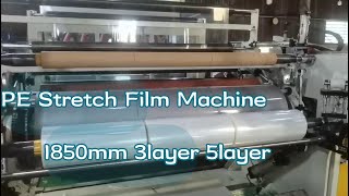 High Speed PE Stretch Film MachineGood Price 1850mm 3Layer Cast Film MachineCustom QuoteLLDPE [upl. by Darrell758]