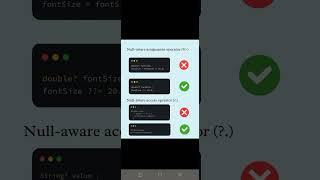 Null Operators in FlutterDart coding flutter programming [upl. by Nosnehpets260]