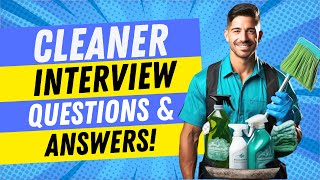 Hospital Cleaner Interview Questions And Answers [upl. by Hibbert516]