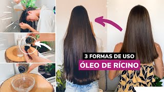 3 MANEIRAS DE USAR ÓLEO DE RÍCINO PARA ESTIMULAR O CRESCIMENTO EXTREMO DO CABELO  Óleo de Mamona [upl. by Llenyar]