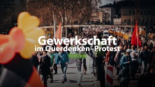 »Wir sehen uns auf der Straße« Die Alternative Gewerkschaft Zentrum bei Querdenken Stuttgart 4K [upl. by Yecies]