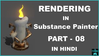 Candle Rendering and uploading in Artstation  Part 08  In Hindi [upl. by Roberson270]