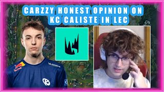 VIT Carzzy Honest Opinion KC CALISTE Joining LEC 👀 [upl. by Waldack]