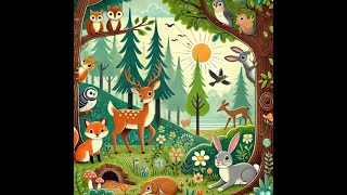 Chanson des Animaux de la Forêt  Comptine Enchantée pour Enfants de Blogibul [upl. by Mariel]