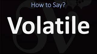 How to Pronounce Volatile 2 WAYS British Vs American English Pronunciation [upl. by Harvie490]