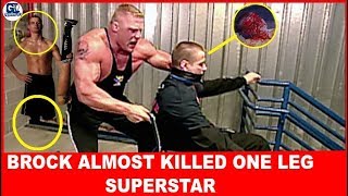 Brock Lesnar Nearly Brutalized Zach Gowen Handicap Superstar  One Leg ProWrestler Story [upl. by Aikyt717]