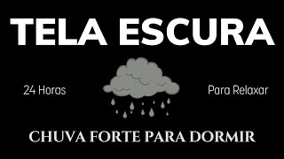 Pare de se preocupar e durma instantaneamente com fortes sons de chuva sem trovão a casa [upl. by Lesser]