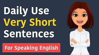 English Sentences Practice I Daily use English short sentences  English speaking practice I [upl. by Akimit]