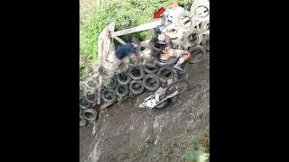 MOUNTAIN CLIMBING Dirt Bike Rider Takes a Tumble shorts [upl. by Pickering]