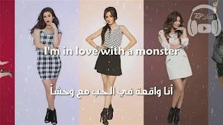 Fifth Harmony  Im in love with a monster مترجمة عربي Lyrics [upl. by Ecirtaeb]