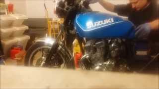 Suzuki GSX400F First start after engine overhaul [upl. by Beuthel]