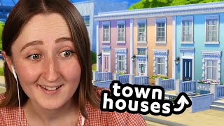 we can build REAL TOWNHOUSES in the sims [upl. by Asirralc615]