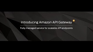 AWS Summit San Francisco 2015 Introducing Amazon API Gateway [upl. by Hiamerej]