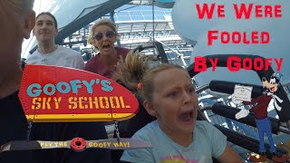 Goofys Sky School Roller Coaster [upl. by Htrowslle]