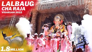 LALBAUGCHA RAJA VISARJAN 2022  MUST WATCH🤩  Ganesh Utsav 2022 [upl. by Arabele79]