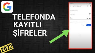 TELEFONDA KAYITLI ŞİFRELERİ GÖRME [upl. by Gnilrac]