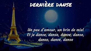 Indila 🗼Dernière danse⚡ Sped Up ⚡Lyrics Video with cute 🌕Paris Illustation [upl. by Notserc]