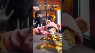 wild fake gold prank funny memes cats pets comedy [upl. by Ayahc]