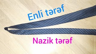 Qalstuk Kravat Qalstuk baqlamaq Kalstuk baqlamaq tie a tie kravat kravat nasıl bağlanır [upl. by Xela]