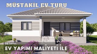 138m² 31 Müstakil Ev Turu  2021 Müstakil Ev Maliyeti İle [upl. by Zwick]