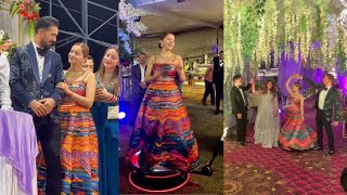 Rubina Dilaik Abhinav Shukla Jyotika Dilaik Rajat Sharma Naati Dance at Rohini Dilaiks reception [upl. by Alicul]