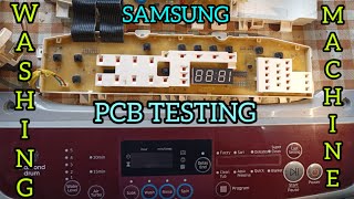 SAMSUNG WASHING MACHINE PCB TESTING AND CONNECTIONS new youtubevideo washingmachines pcbrepair [upl. by Ainat992]