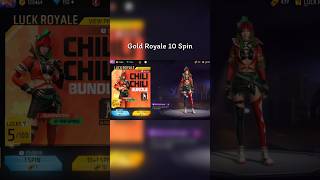 Gold Royale 10 Spin In Free Fire trending freefire freefiremax [upl. by Koo]