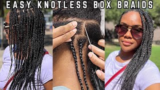 DIY Knotless Braids A Complete Guide for SelfInstallation [upl. by Nosrak]