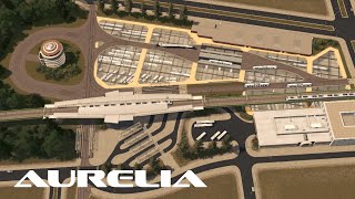 Underground Tram Bus Depot and Hub  Cities Skylines  Aurelia 72 [upl. by Anairuy]